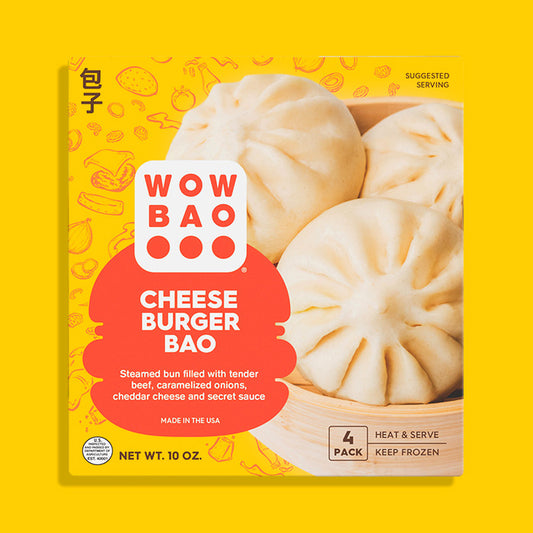 Wow Bao Cheeseburger Bao, 4 Pack